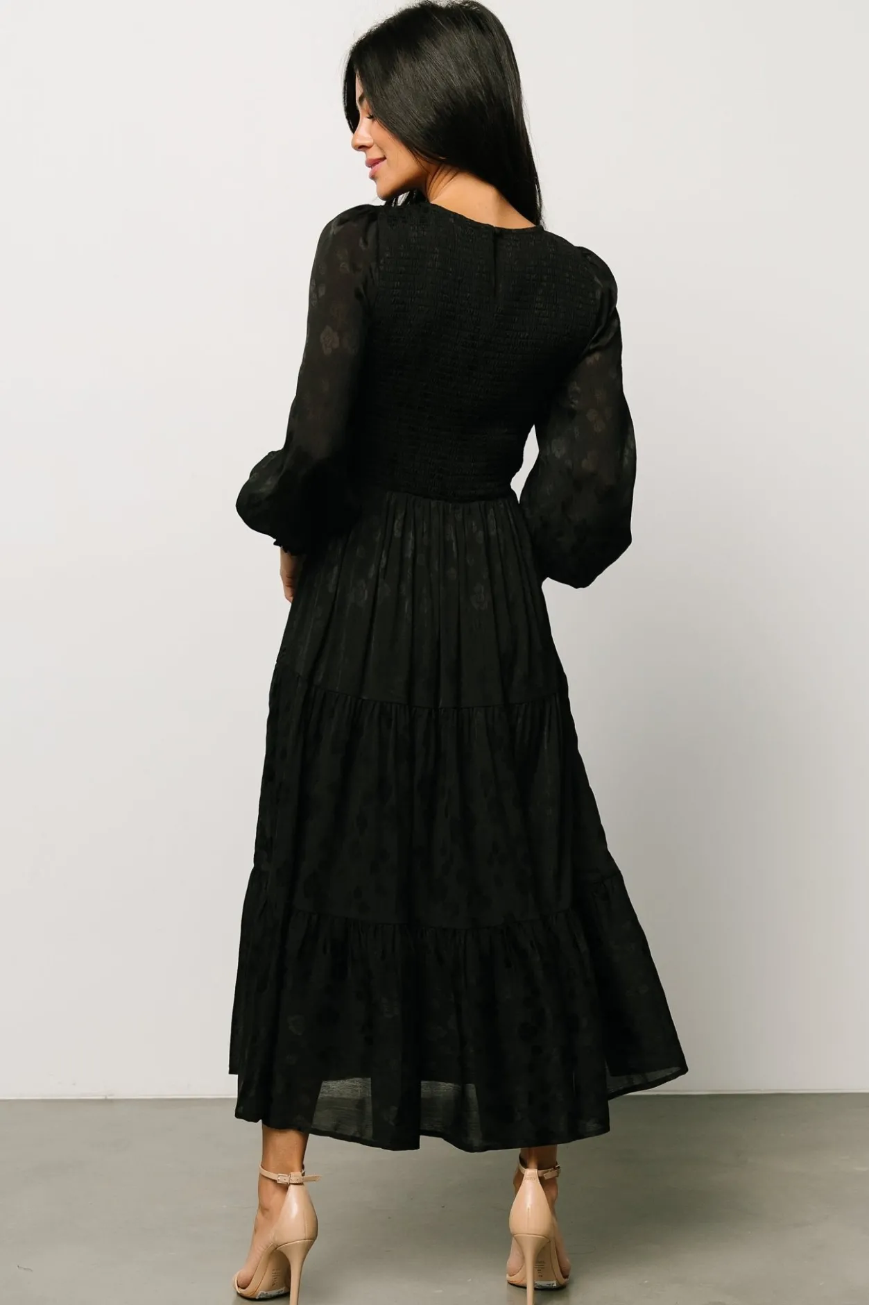 New Baltic Born Stockholm Smocked Dress | Black