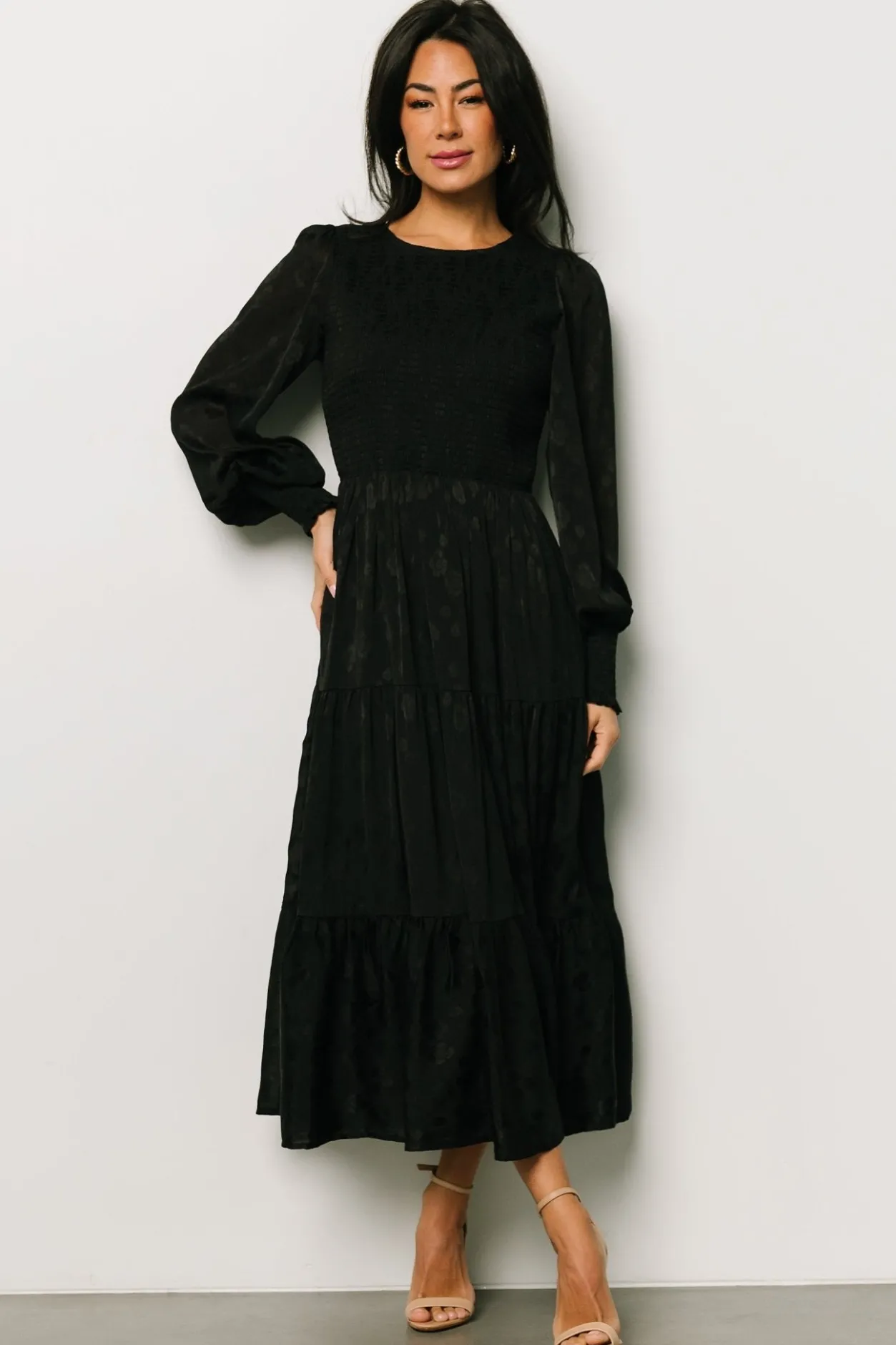 New Baltic Born Stockholm Smocked Dress | Black