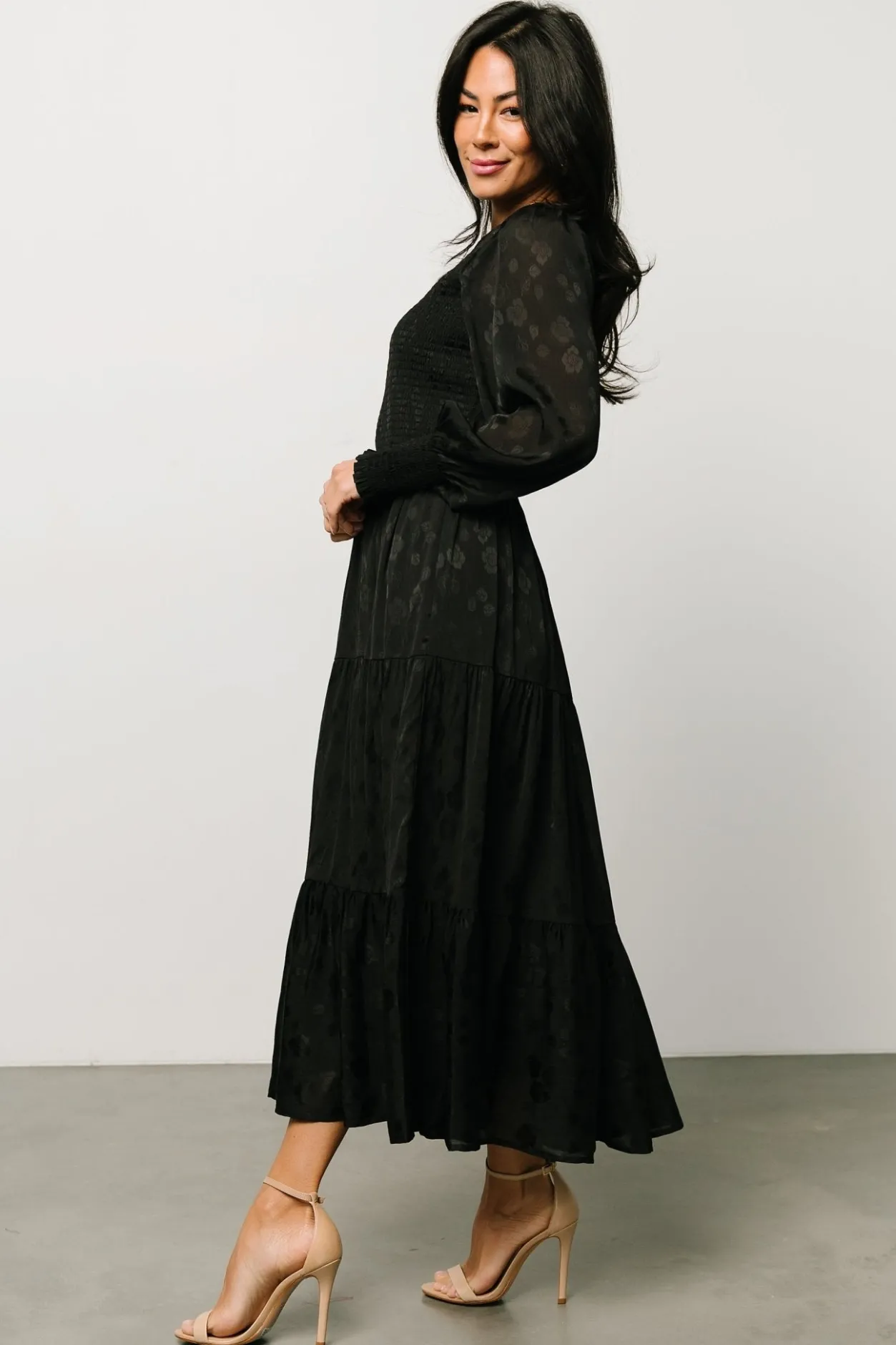 New Baltic Born Stockholm Smocked Dress | Black