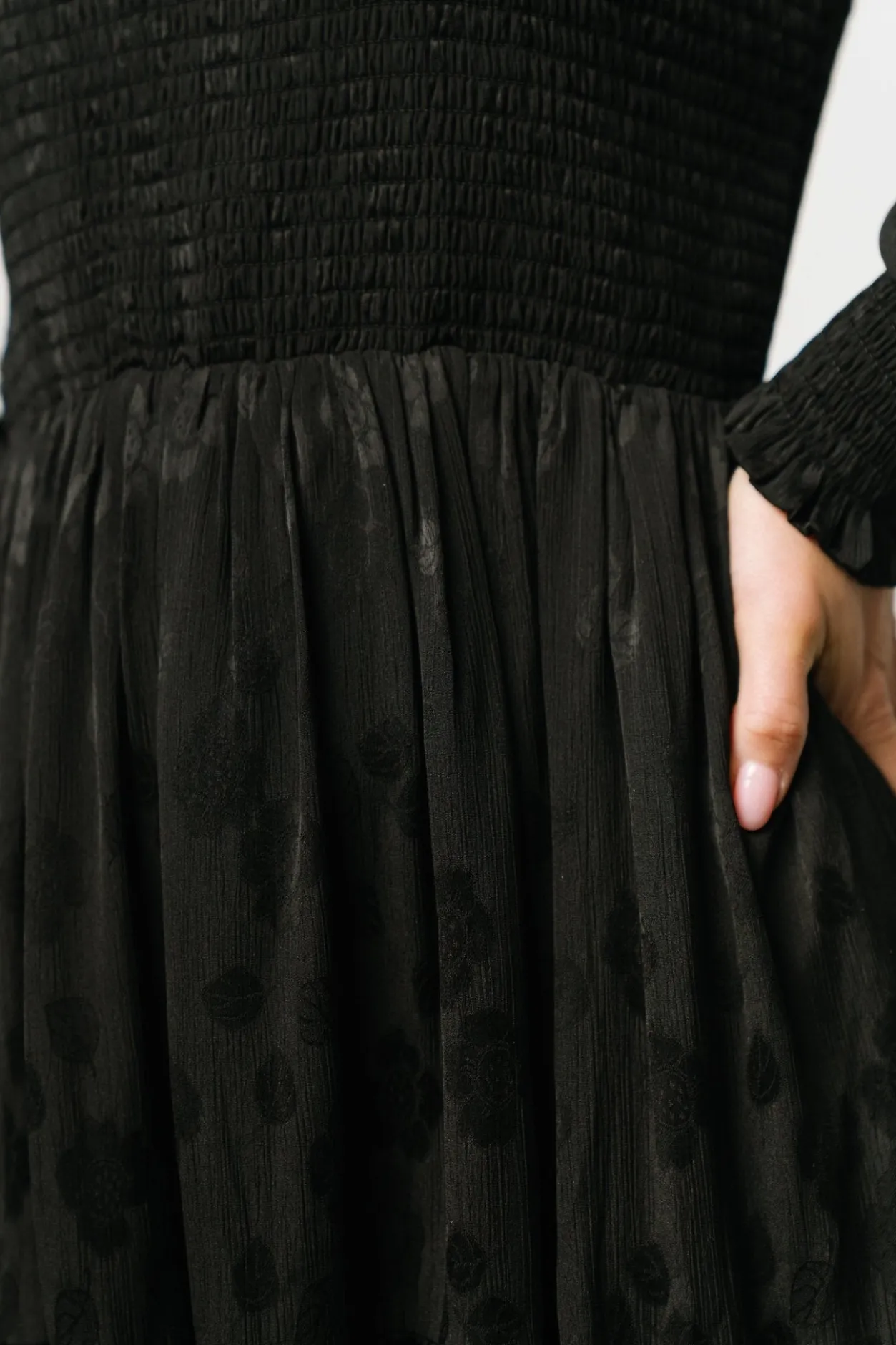 New Baltic Born Stockholm Smocked Dress | Black