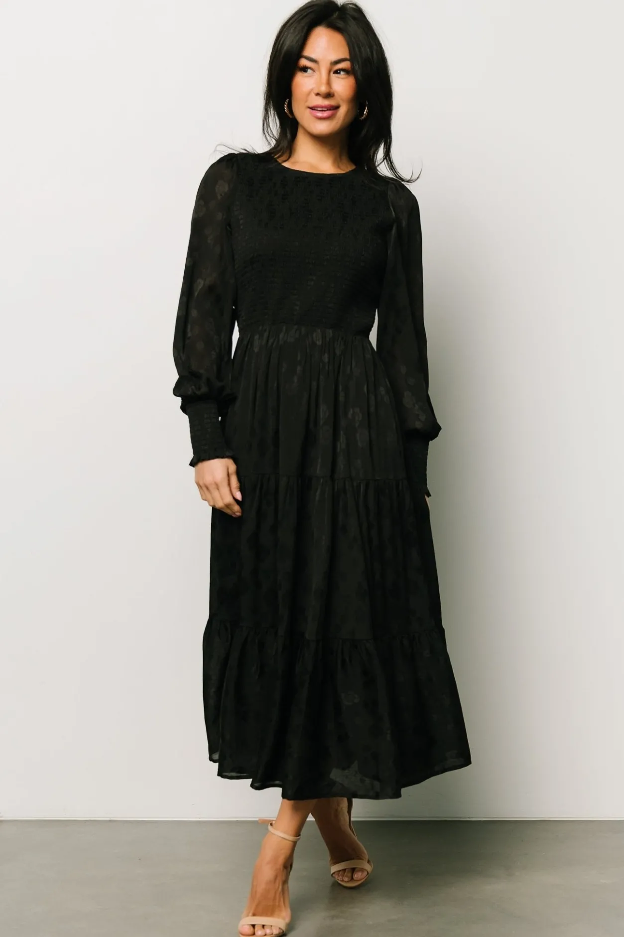 New Baltic Born Stockholm Smocked Dress | Black