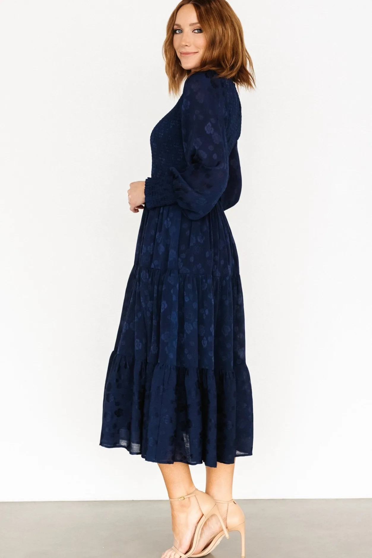 Online Baltic Born Stockholm Smocked Dress | Midnight Blue MidnightBlue