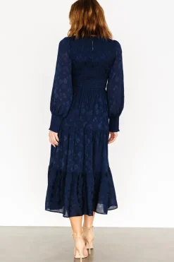 Online Baltic Born Stockholm Smocked Dress | Midnight Blue MidnightBlue