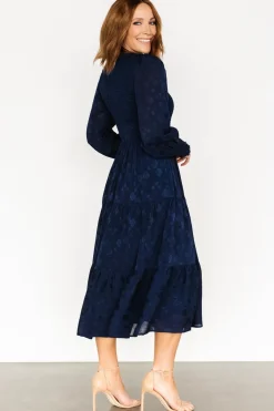 Online Baltic Born Stockholm Smocked Dress | Midnight Blue MidnightBlue