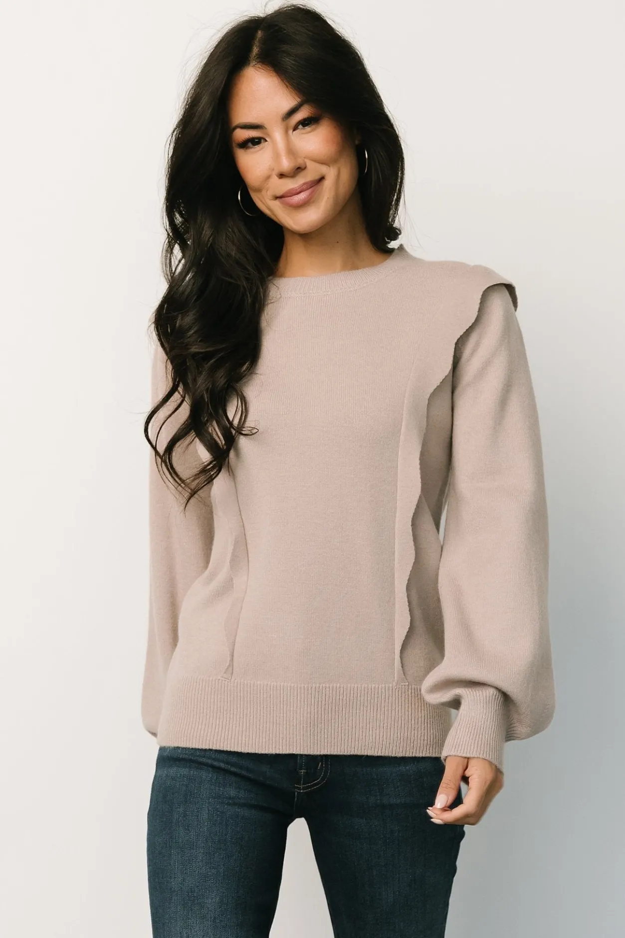 Sale Baltic Born Stowe Sweater | Latte
