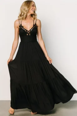 Online Baltic Born Summerlin Lace Top Maxi Dress | Black