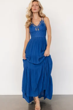 Discount Baltic Born Summerlin Lace Top Maxi Dress | Blue