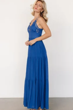 Discount Baltic Born Summerlin Lace Top Maxi Dress | Blue