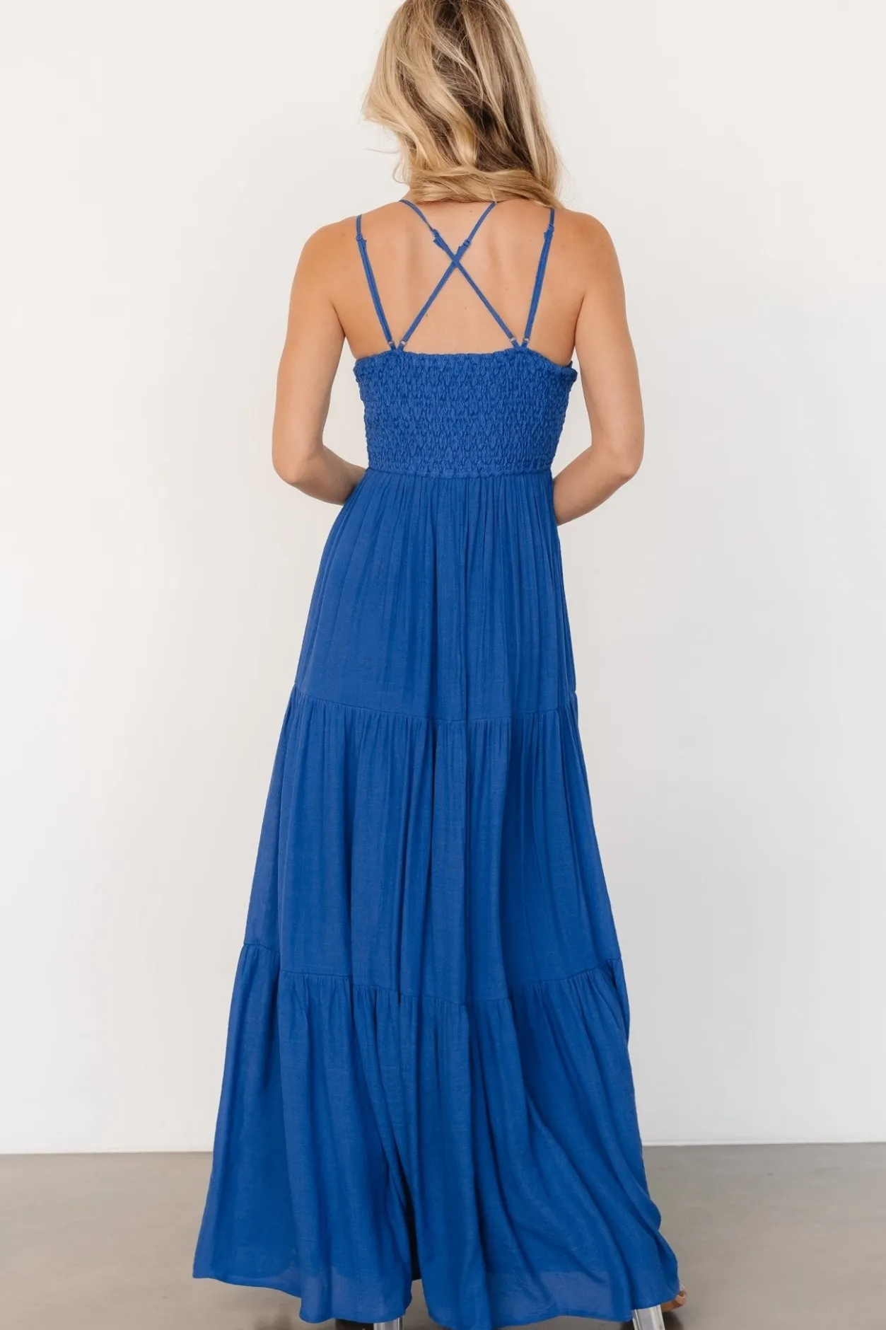 Discount Baltic Born Summerlin Lace Top Maxi Dress | Blue