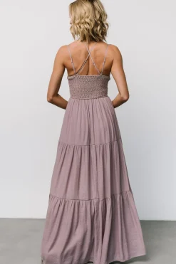 Clearance Baltic Born Summerlin Lace Top Maxi Dress | Dusty Mauve DustyMauve