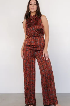 Discount Baltic Born Suni Sleeveless Jumpsuit | Copper + Slate Floral Copper+SlateFloral