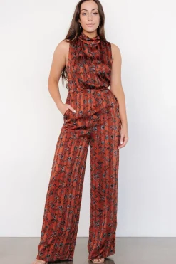 Discount Baltic Born Suni Sleeveless Jumpsuit | Copper + Slate Floral Copper+SlateFloral