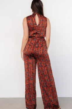 Discount Baltic Born Suni Sleeveless Jumpsuit | Copper + Slate Floral Copper+SlateFloral