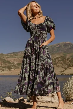 Clearance Baltic Born Suzy Maxi Dress | Dark Blue Multi DarkBlueMulti