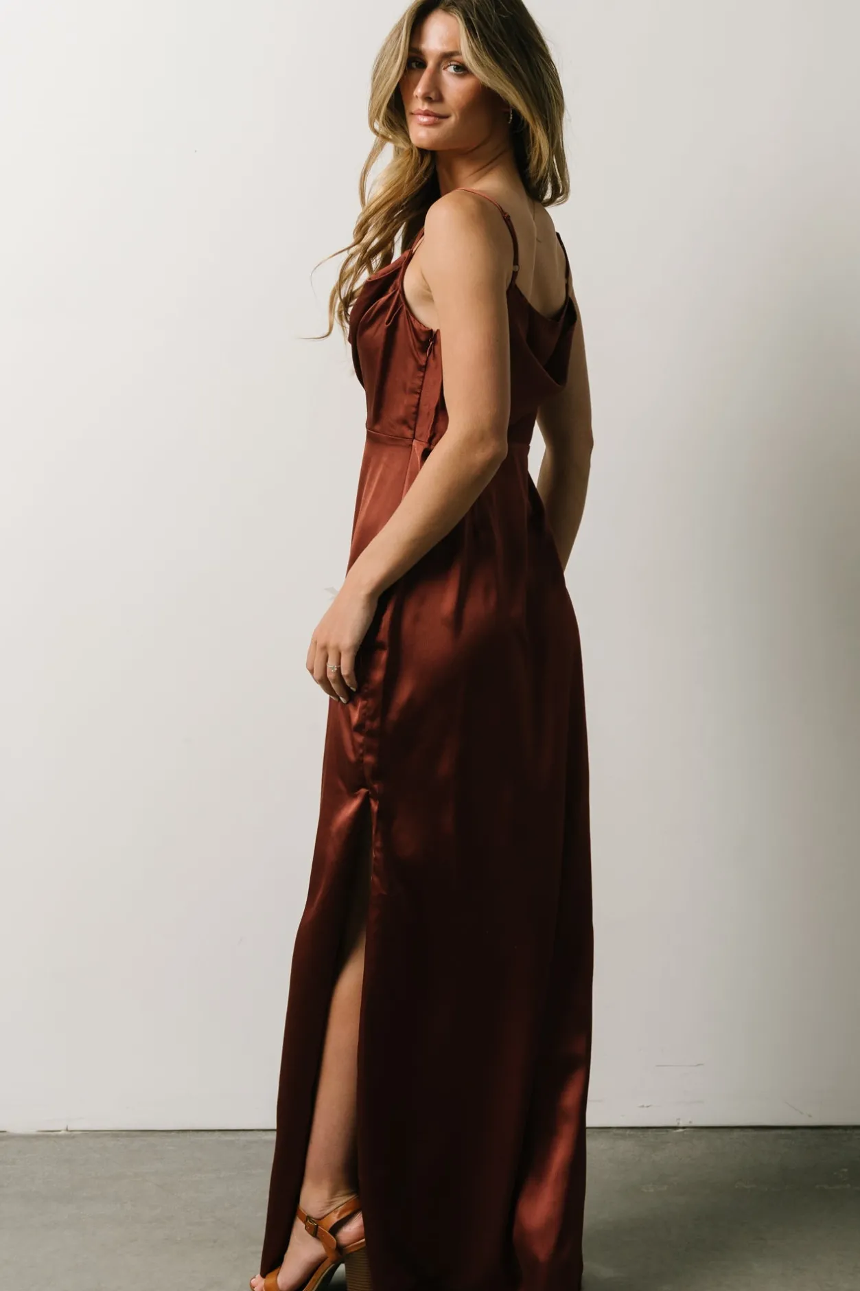 Clearance Baltic Born Sydney Satin Gown | Cinnamon