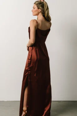 Clearance Baltic Born Sydney Satin Gown | Cinnamon