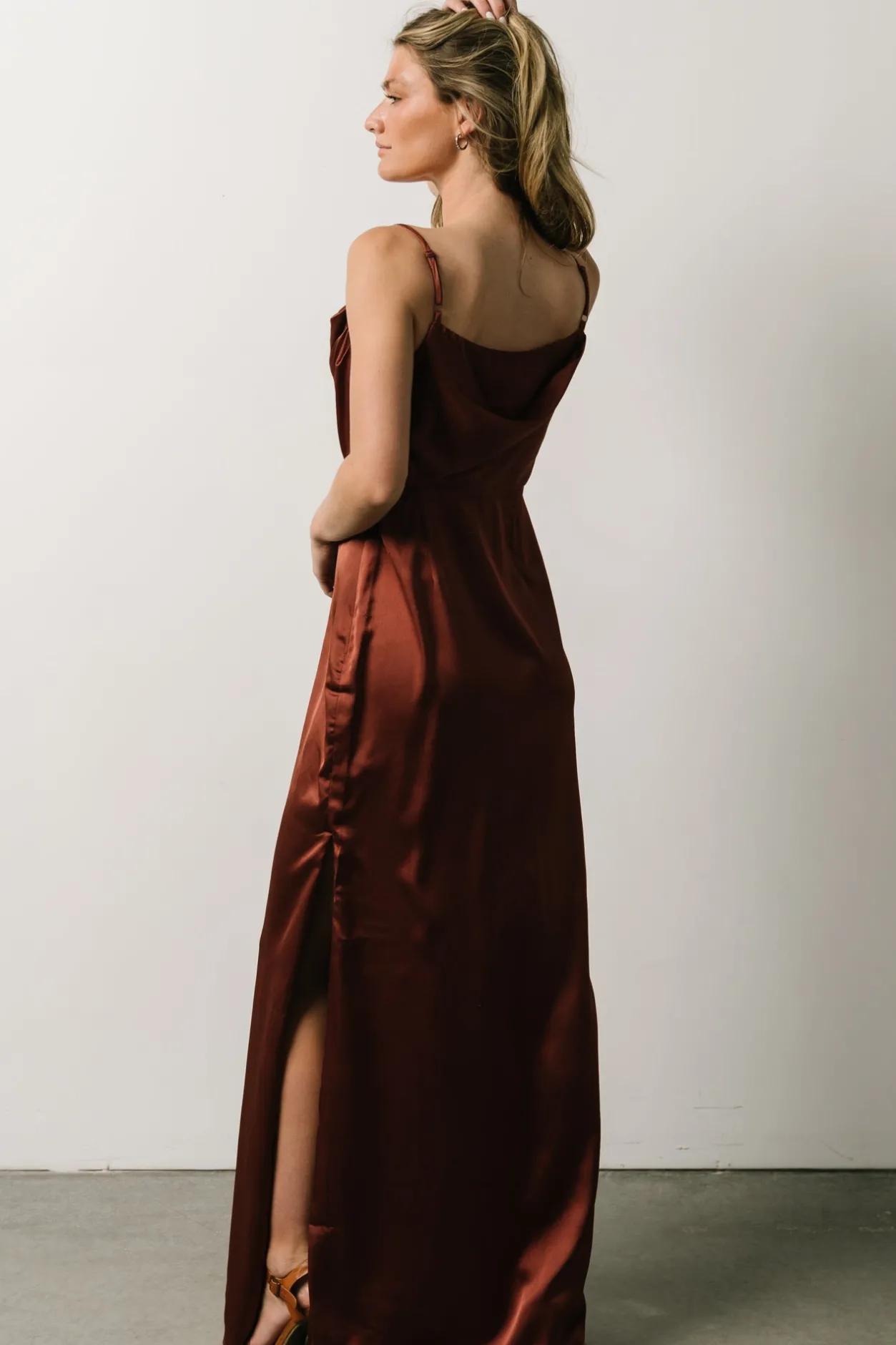 Clearance Baltic Born Sydney Satin Gown | Cinnamon