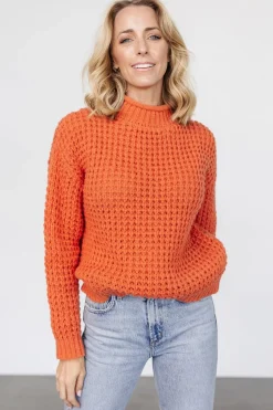 Discount Baltic Born Syracuse Chunky Knit Sweater | Orange