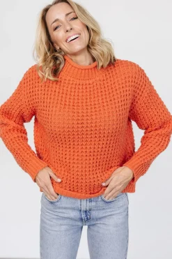 Discount Baltic Born Syracuse Chunky Knit Sweater | Orange