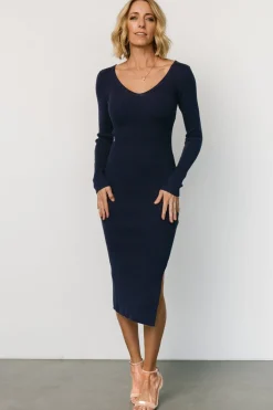 Online Baltic Born Tacey Midi Dress | Navy