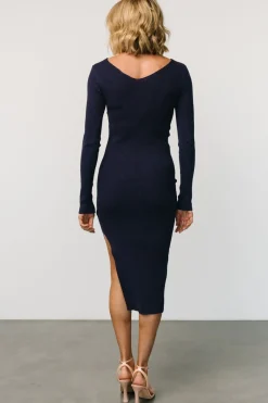 Online Baltic Born Tacey Midi Dress | Navy
