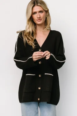 Hot Baltic Born Tally Knit Cardigan | Dark Chocolate DarkChocolate