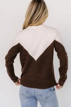 Clearance Baltic Born Tanner Sweater | Ivory + Brown Ivory+Brown