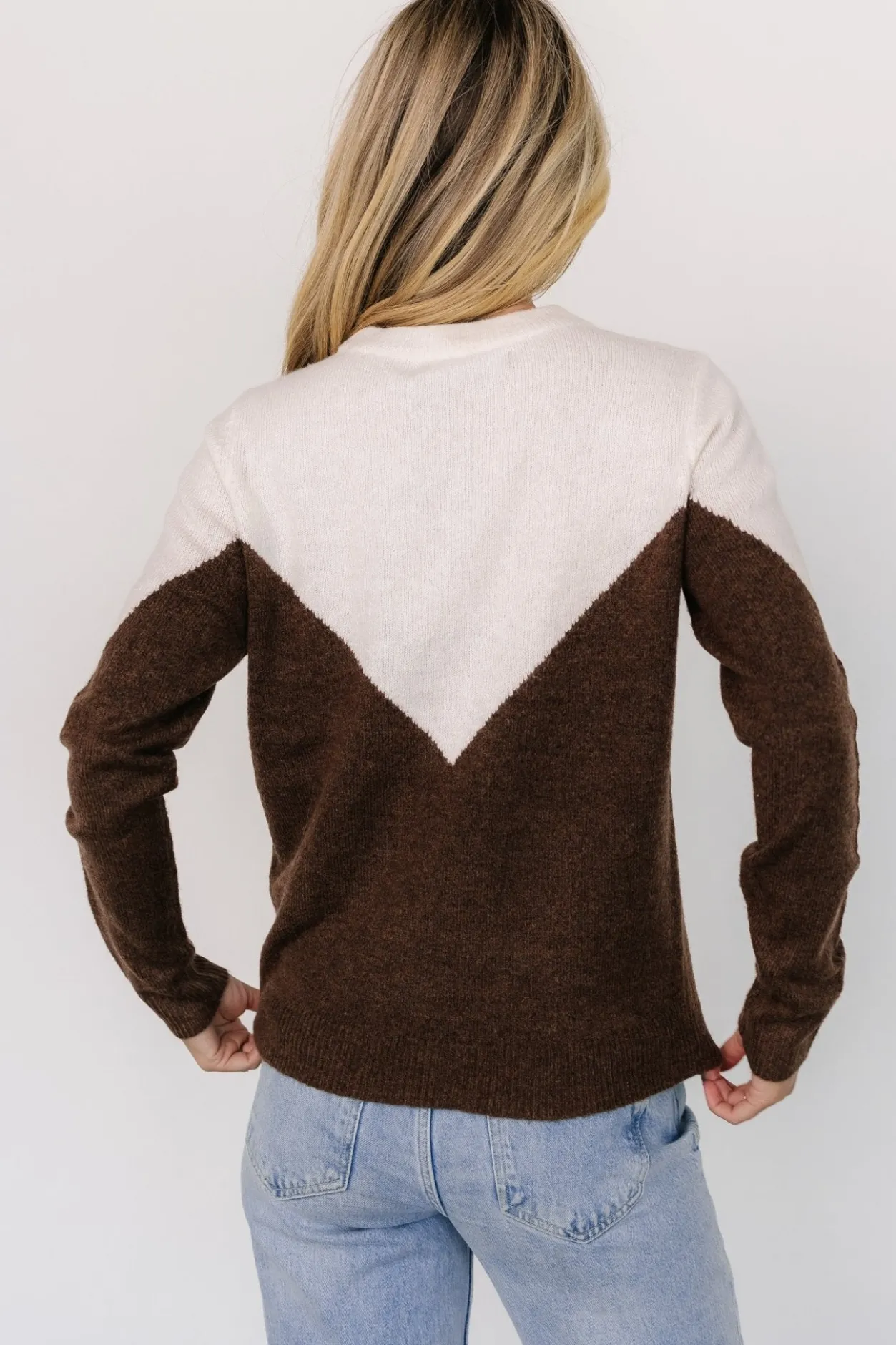 Clearance Baltic Born Tanner Sweater | Ivory + Brown Ivory+Brown