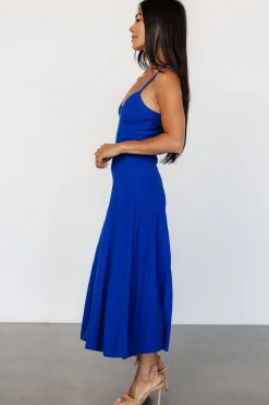 Hot Baltic Born Tanya Knit Midi Dress | Cobalt