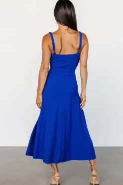 Hot Baltic Born Tanya Knit Midi Dress | Cobalt