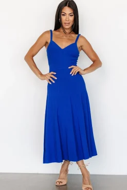Hot Baltic Born Tanya Knit Midi Dress | Cobalt