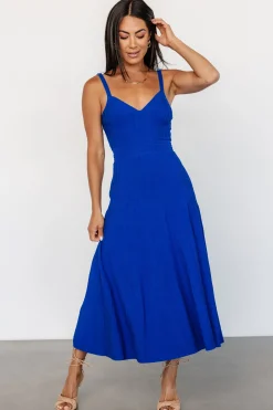Hot Baltic Born Tanya Knit Midi Dress | Cobalt