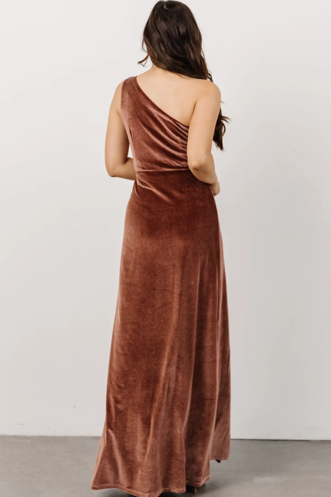 Sale Baltic Born Tatiana Velvet One Shoulder Maxi Dress | Desert Rose DesertRose
