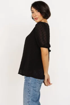 Clearance Baltic Born Tawnie Swiss Dot Top | Black