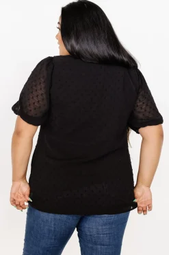 Clearance Baltic Born Tawnie Swiss Dot Top | Black