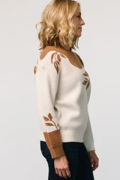 Fashion Baltic Born Teresa Sweater | Cream + Camel Cream+Camel