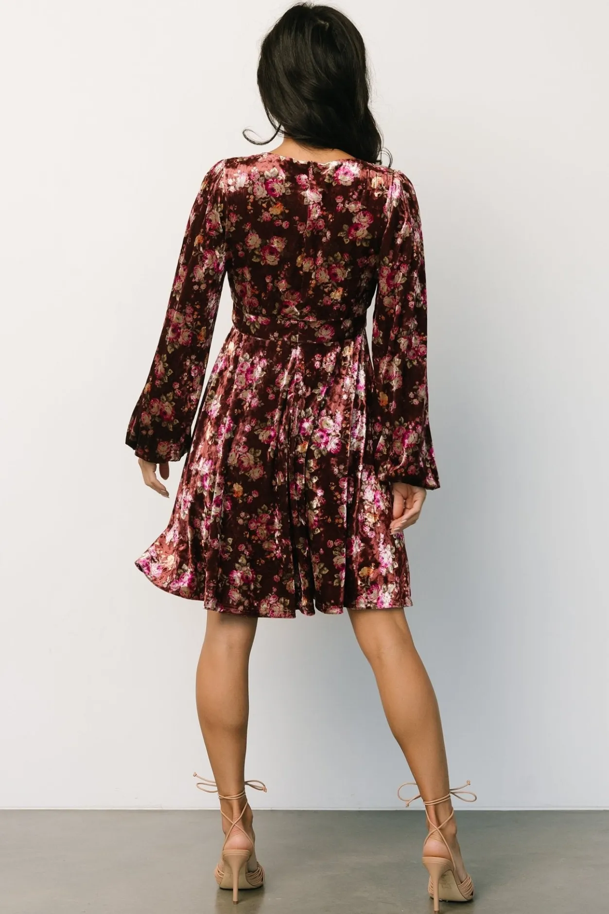 Online Baltic Born Teri Velvet Short Dress | Auburn Multi AuburnMulti