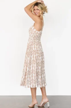 Fashion Baltic Born Thebes Tank Midi Dress | Taupe Print TaupePrint