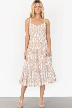 Fashion Baltic Born Thebes Tank Midi Dress | Taupe Print TaupePrint