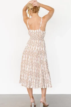 Fashion Baltic Born Thebes Tank Midi Dress | Taupe Print TaupePrint