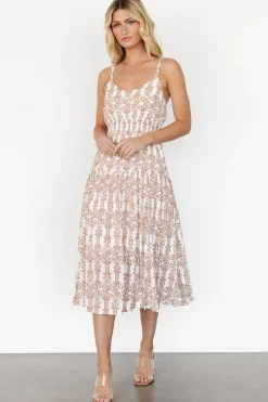 Fashion Baltic Born Thebes Tank Midi Dress | Taupe Print TaupePrint