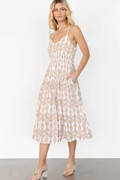 Fashion Baltic Born Thebes Tank Midi Dress | Taupe Print TaupePrint