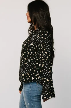 Online Baltic Born Thelma Button Blouse | Black Print BlackPrint