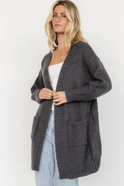 Discount Baltic Born Theodora Knit Cardigan | Charcoal
