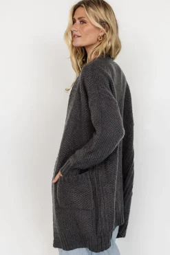 Discount Baltic Born Theodora Knit Cardigan | Charcoal