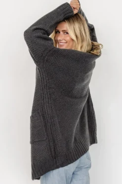 Discount Baltic Born Theodora Knit Cardigan | Charcoal