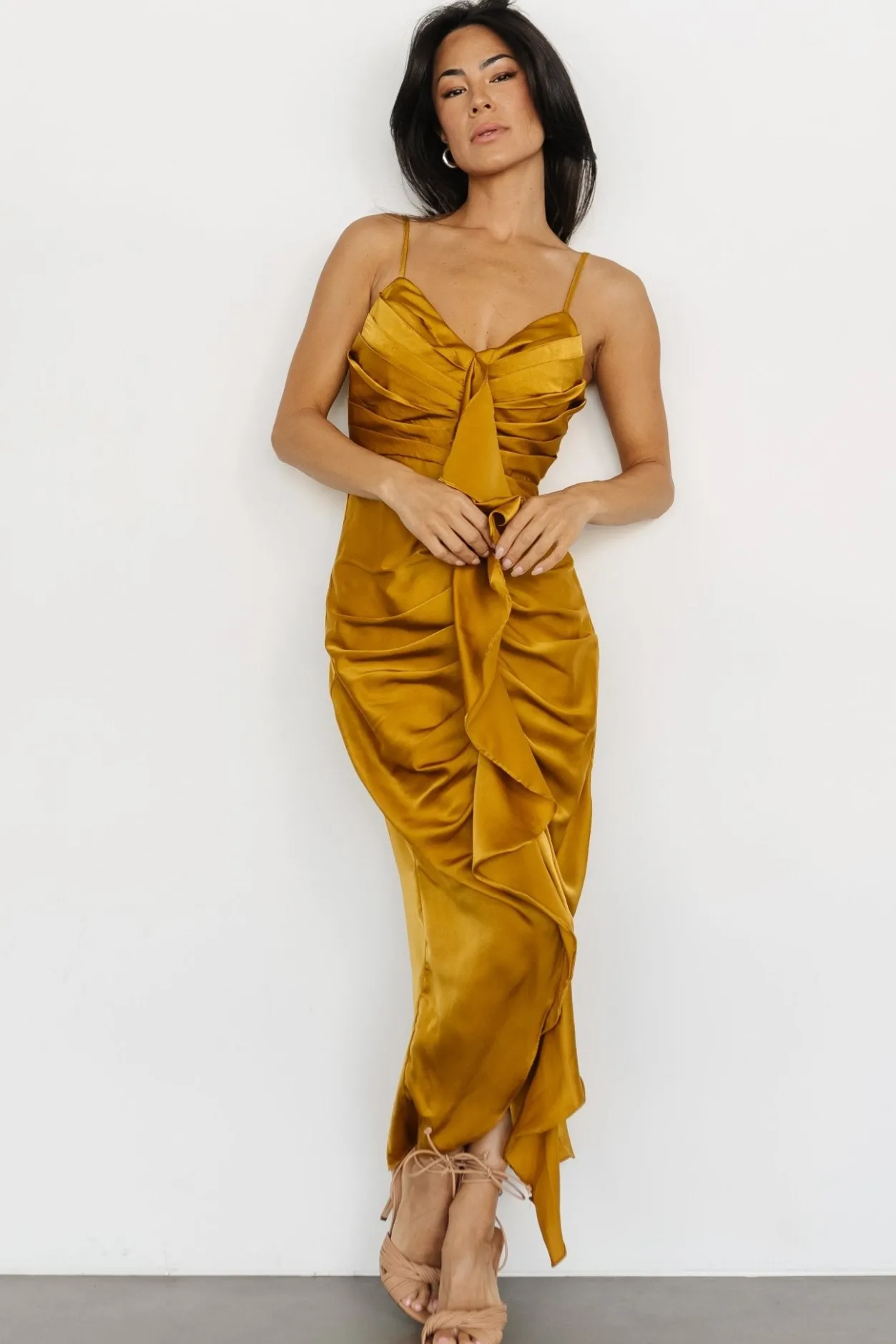 Hot Baltic Born Thessaly Maxi Dress | Brushed Gold BrushedGold