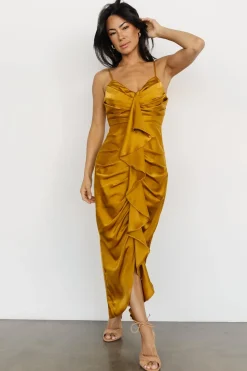Hot Baltic Born Thessaly Maxi Dress | Brushed Gold BrushedGold