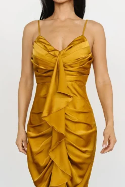 Hot Baltic Born Thessaly Maxi Dress | Brushed Gold BrushedGold