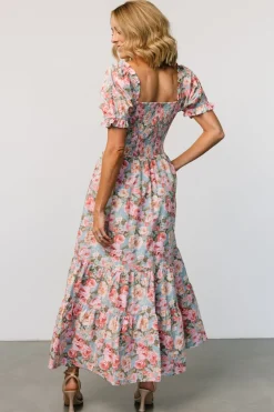 Online Baltic Born Tiana Maxi Dress | Vintage Blue + Pink Floral VintageBlue+PinkFloral
